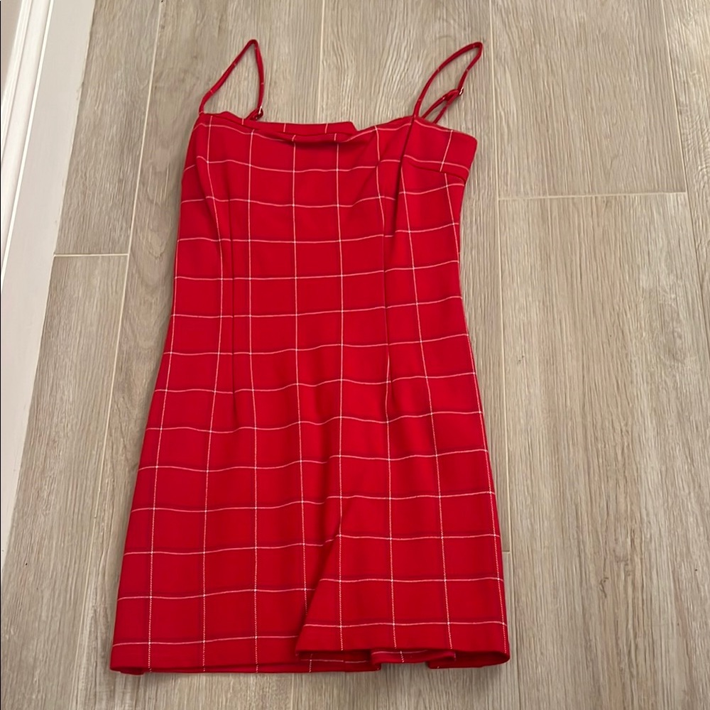 Tiger Mist Red Sheath Mini Dress Spaghetti Strap